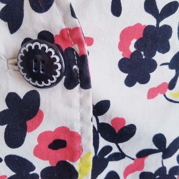 Anthropologie | Elevenses Floral Short‎ Bla… - Picture 4 of 8